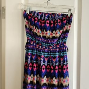 Justify colorful sleeveless maxi dress